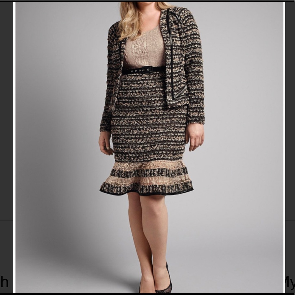 Isabel Toledo: Lane Bryant Boucle Suit Dress Set
